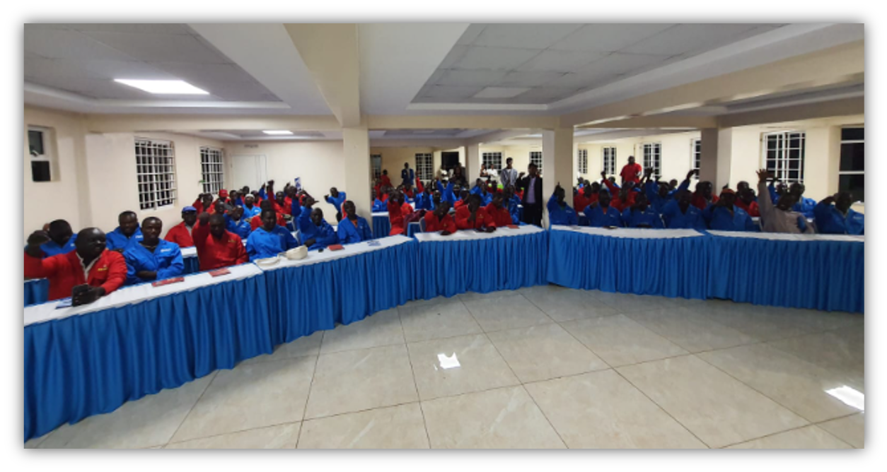 The training attracted 83 participants from the major auto spare shops that influence the buying pattern of the town.