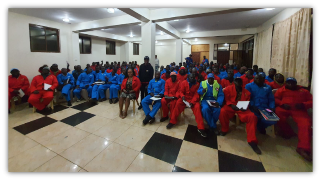 The training attracted 100 participants, 7 of whom came from the major auto spare shops that influence the buying pattern of the town.
