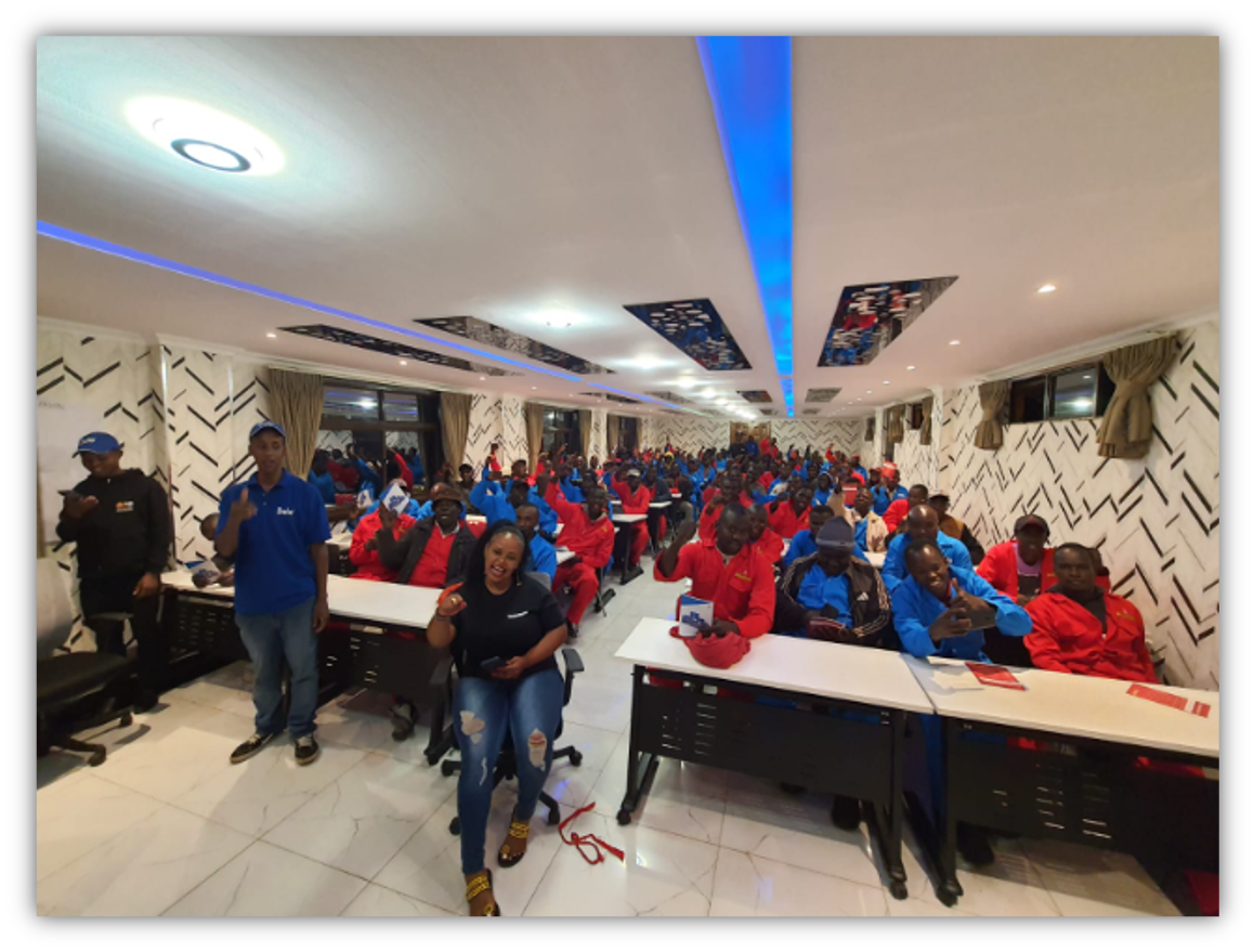 The training attracted 100 participants from auto spare shops and garages in the town.