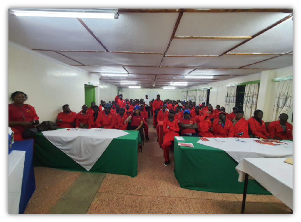 106 participants, comprising of shop owners and mechanics
